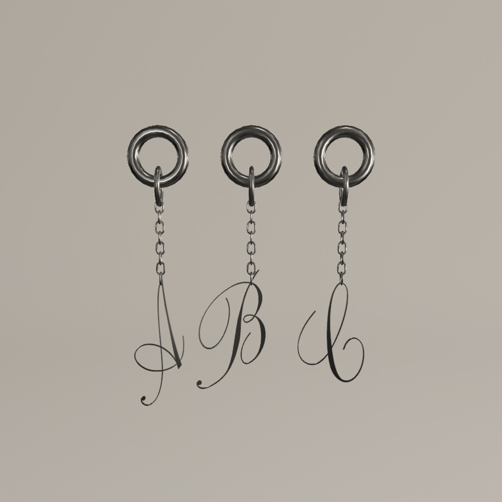 【無料】Earring ~alphabet~
