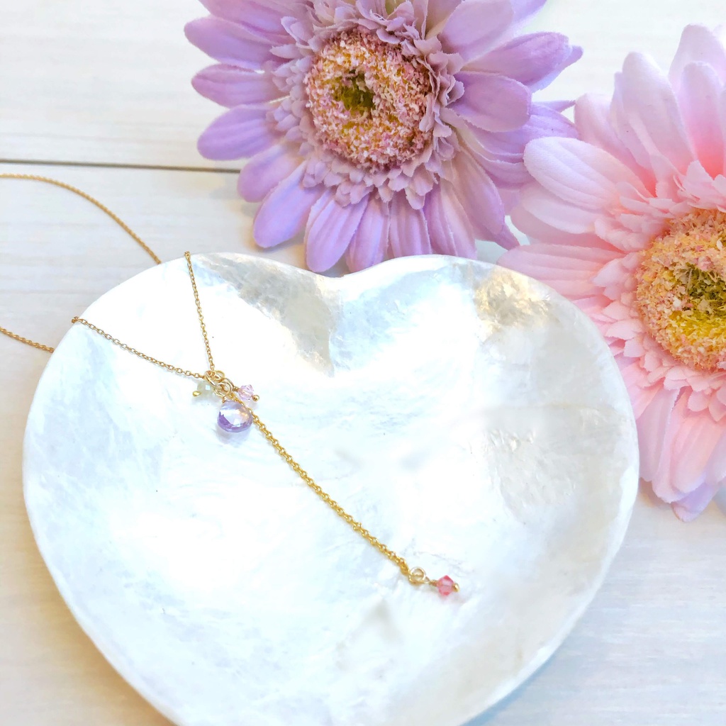 Chain necklace♡purple