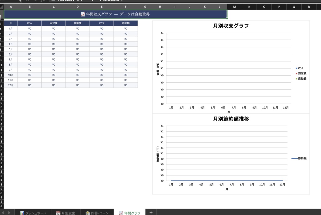 家計管理シート