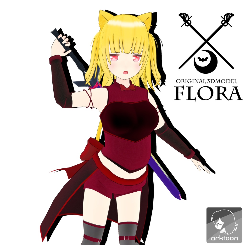 オリジナル3Dモデル「Flora」