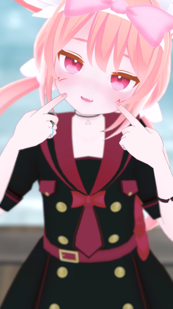 《15アバター対応衣装》アクアマリンワンピース