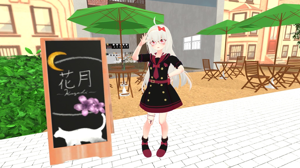 《15アバター対応衣装》アクアマリンワンピース