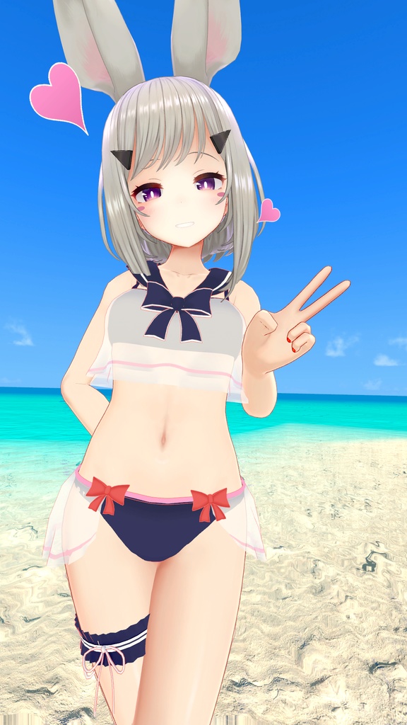 《14アバター対応衣装》ワッフルロリスイム