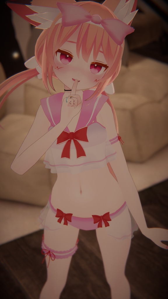 《14アバター対応衣装》ワッフルロリスイム