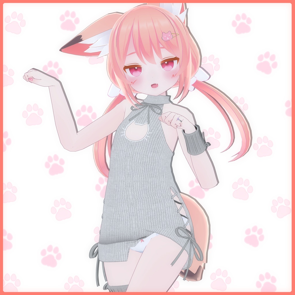 《17アバター対応衣装》ねこねこセーター