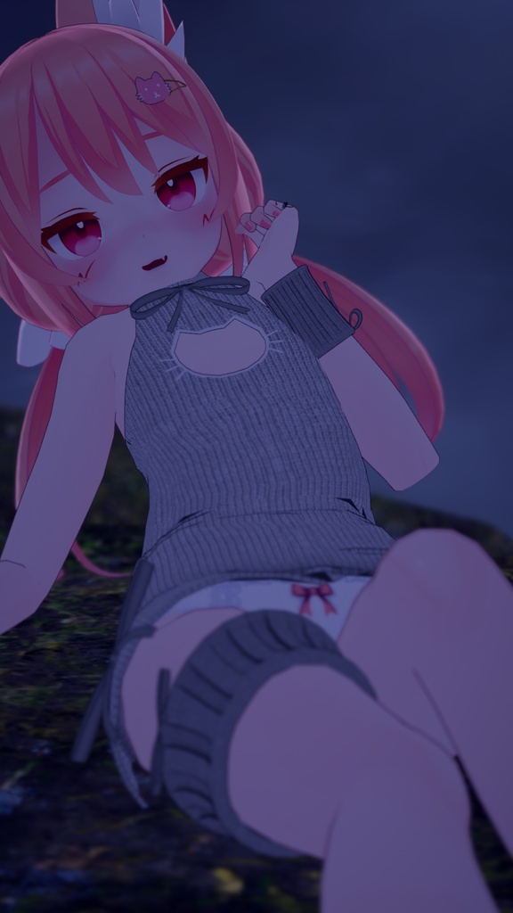 《17アバター対応衣装》ねこねこセーター