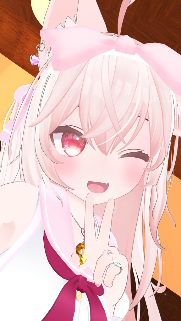 3Dアクセサリー『ハートレスラブイヤリング』