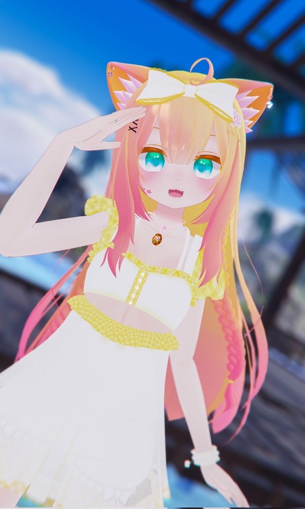 《11アバター対応衣装》渚のマーメイドワンピース