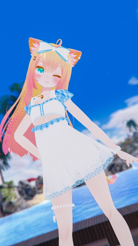 《11アバター対応衣装》渚のマーメイドワンピース