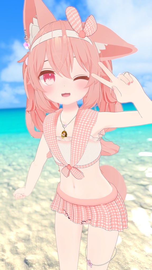 《10アバター対応衣装》キャンディセーラースイム