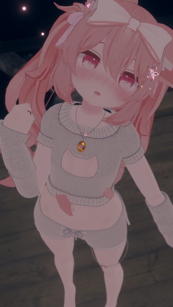 《12アバター対応衣装》ねこねこルームウェア