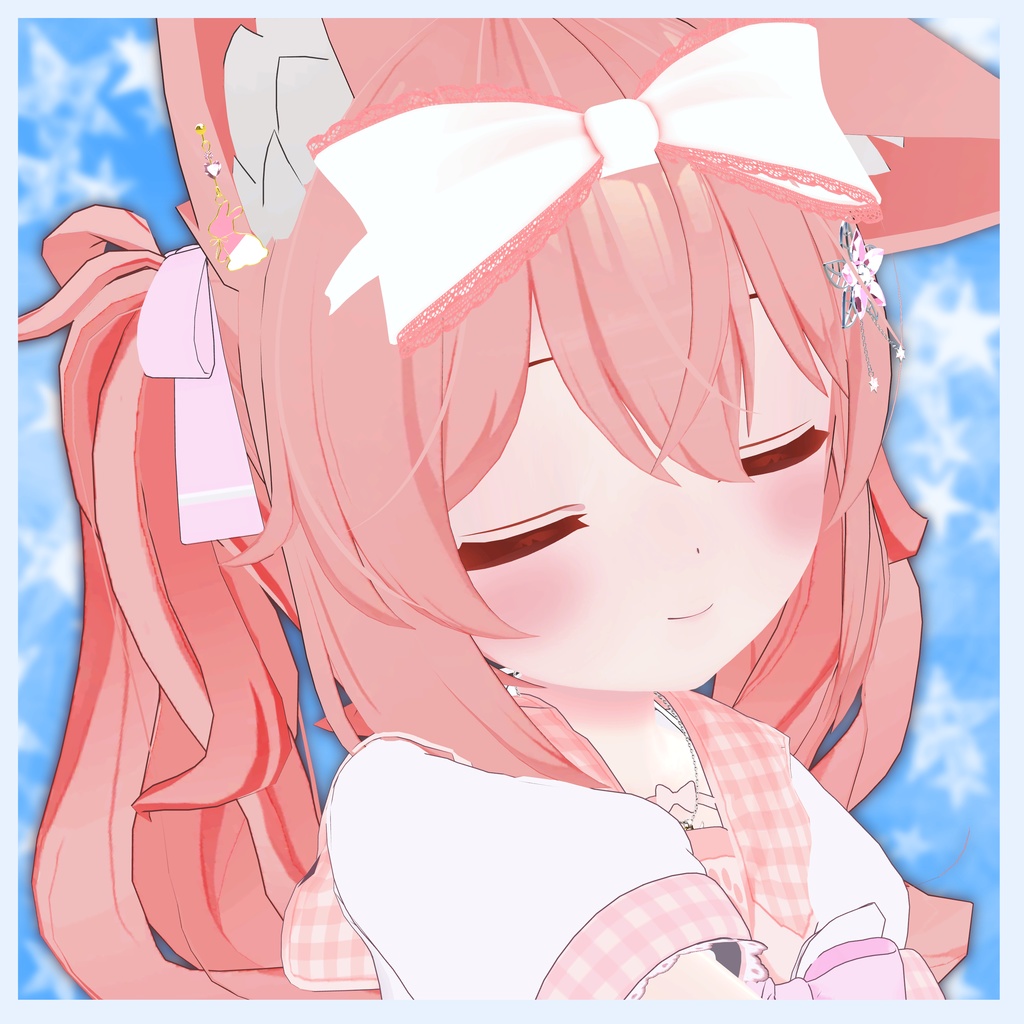 3Dアクセサリー『LovelyRabbitEarrings』