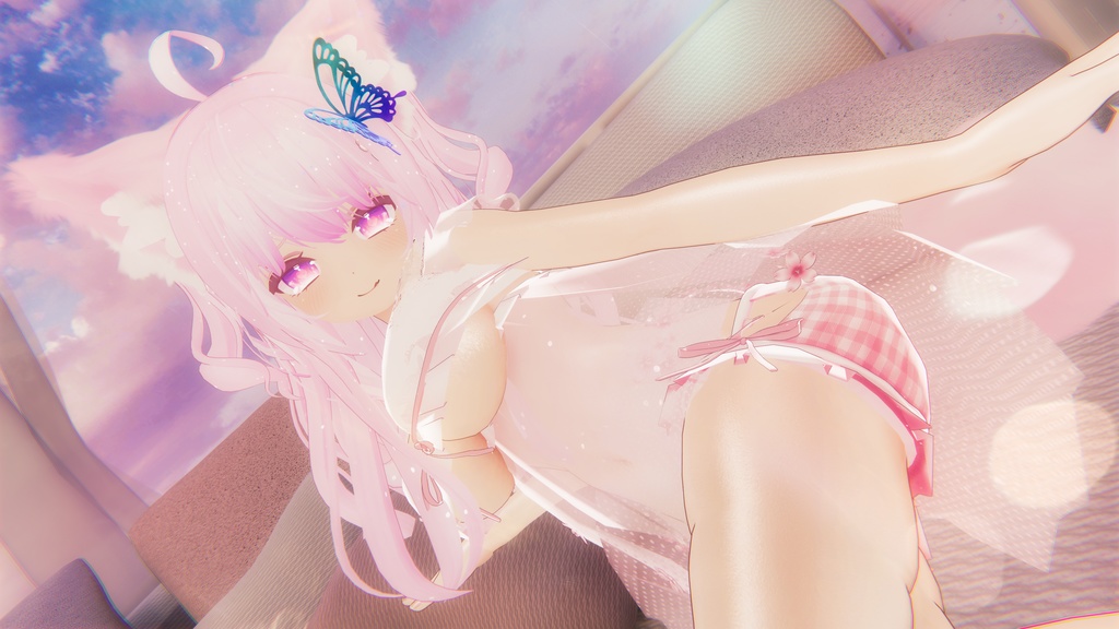 《16アバター対応衣装》すけすけ!? サクラフェアリーワンピース