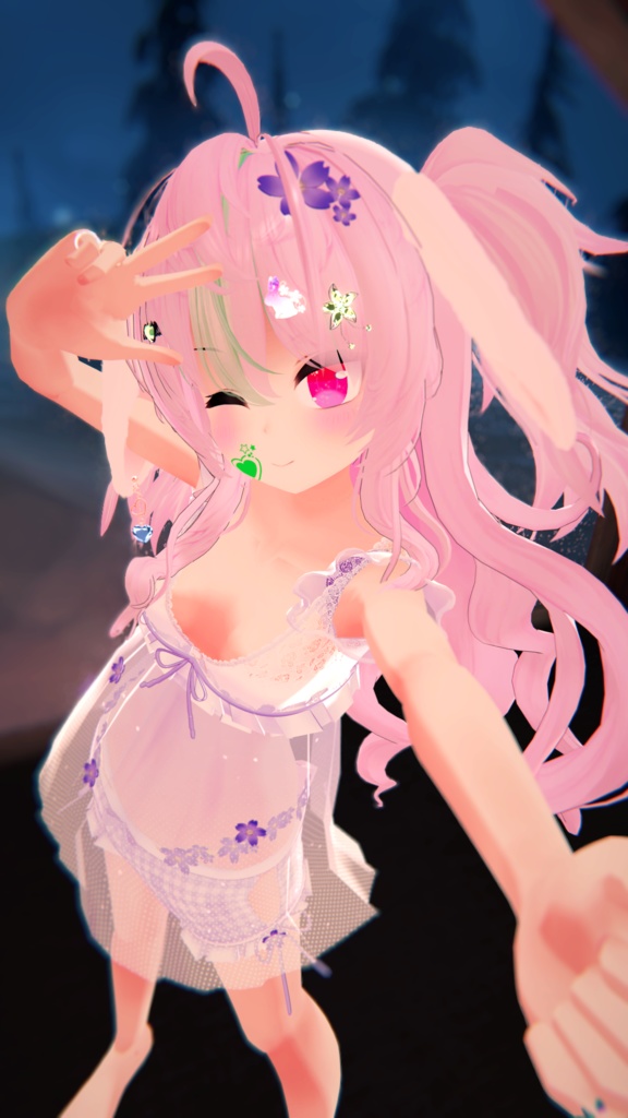 《16アバター対応衣装》すけすけ!? サクラフェアリーワンピース