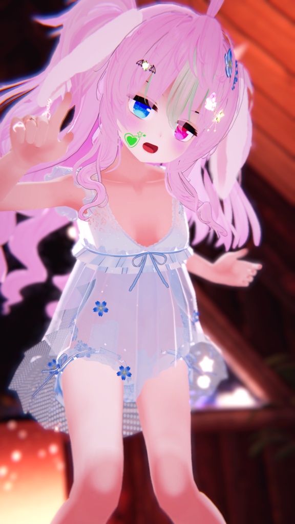 《16アバター対応衣装》すけすけ!? サクラフェアリーワンピース