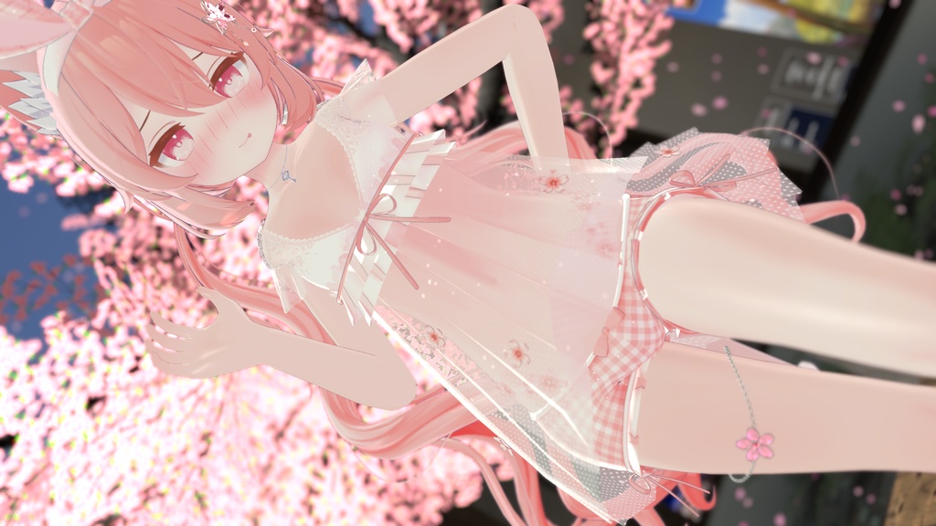 《16アバター対応衣装》すけすけ!? サクラフェアリーワンピース