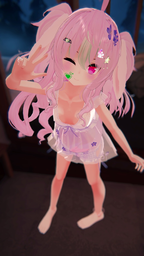 《16アバター対応衣装》すけすけ!? サクラフェアリーワンピース