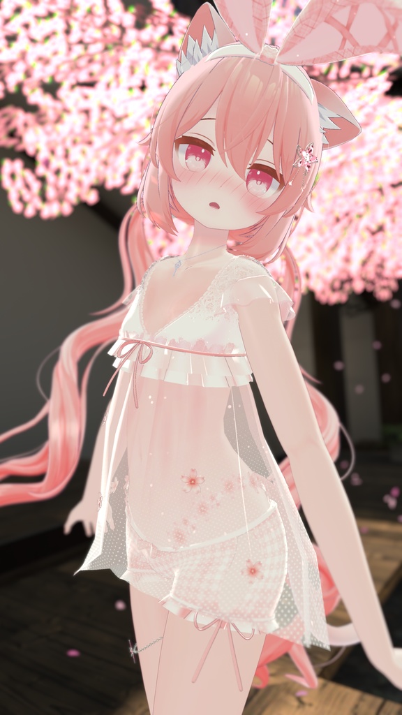 《16アバター対応衣装》すけすけ!? サクラフェアリーワンピース