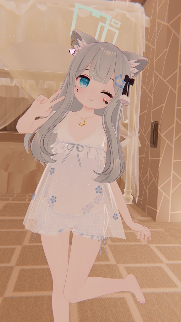 《16アバター対応衣装》すけすけ!? サクラフェアリーワンピース