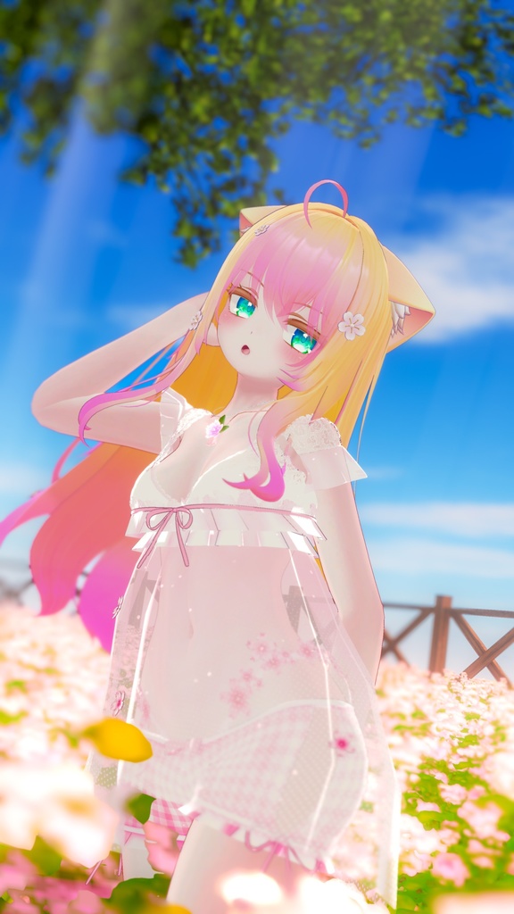 《16アバター対応衣装》すけすけ!? サクラフェアリーワンピース