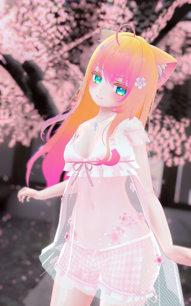 《16アバター対応衣装》すけすけ!? サクラフェアリーワンピース