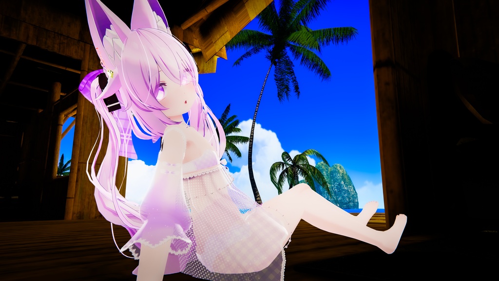 《23アバター対応衣装》ひらひらっフローラルスイム♪