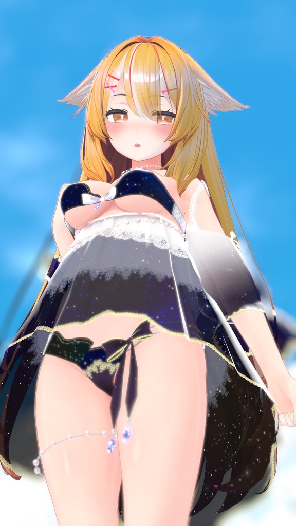 《23アバター対応衣装》ひらひらっフローラルスイム♪