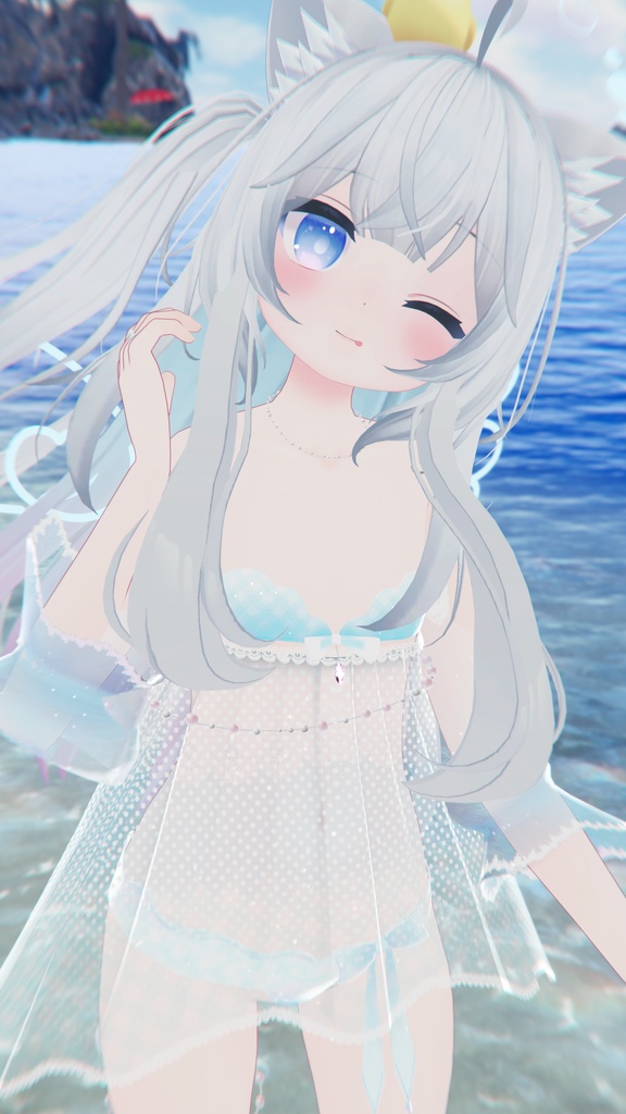 《23アバター対応衣装》ひらひらっフローラルスイム♪