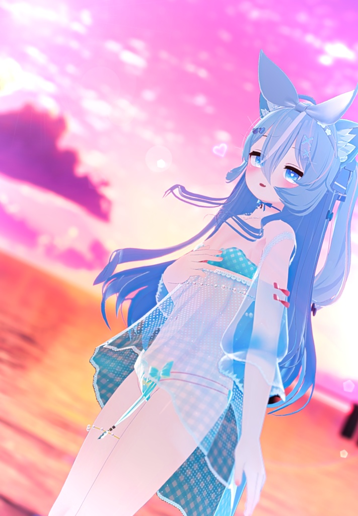 《23アバター対応衣装》ひらひらっフローラルスイム♪