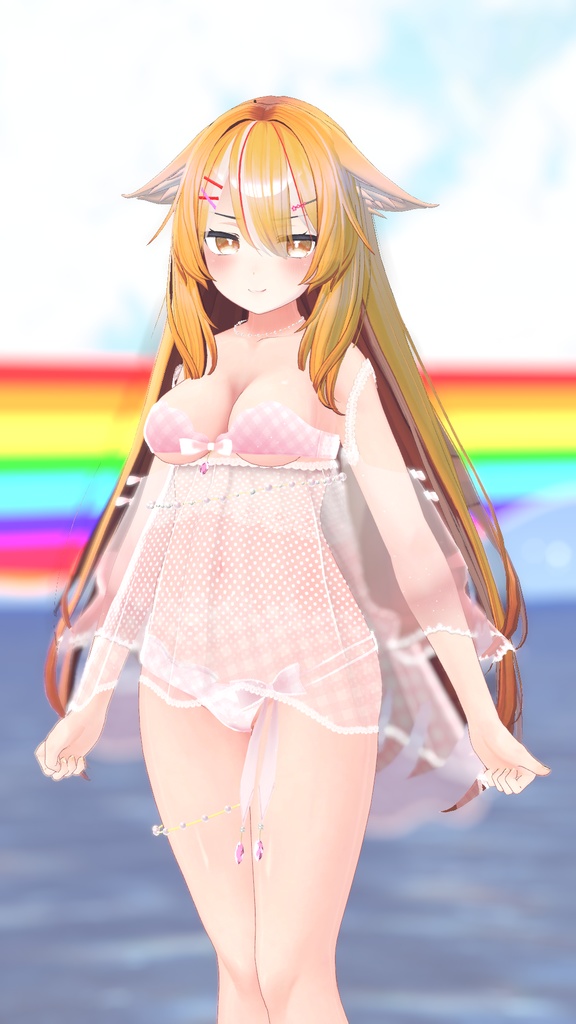 《23アバター対応衣装》ひらひらっフローラルスイム♪