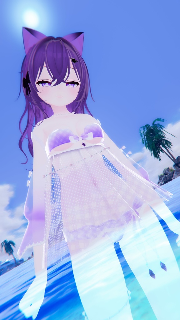 《23アバター対応衣装》ひらひらっフローラルスイム♪