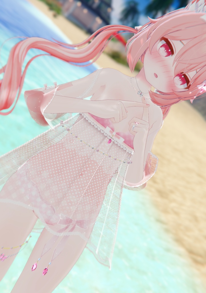 《23アバター対応衣装》ひらひらっフローラルスイム♪