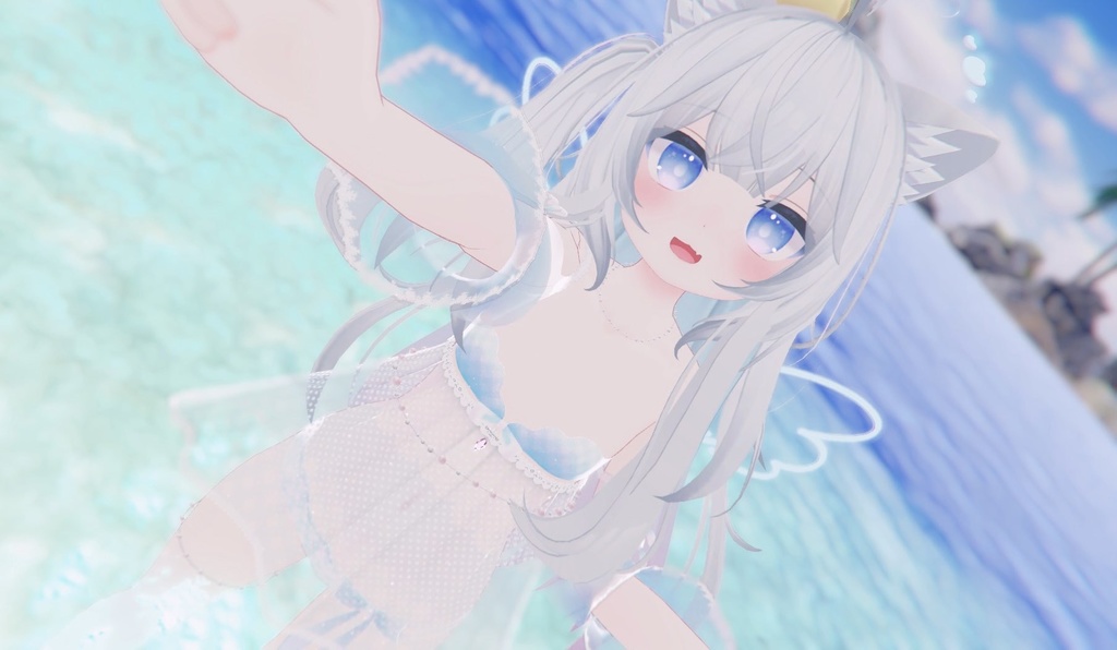 《23アバター対応衣装》ひらひらっフローラルスイム♪