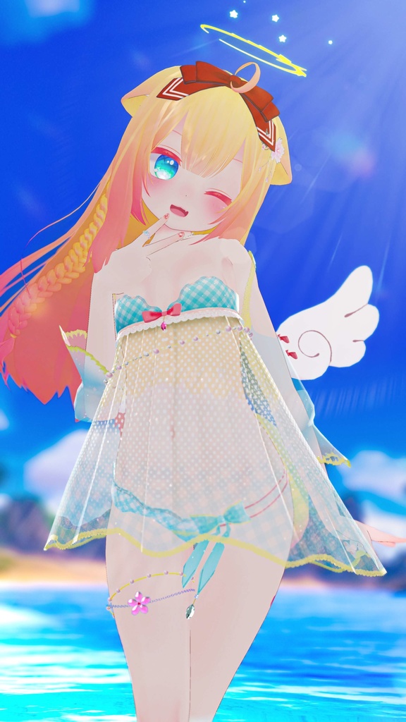 《23アバター対応衣装》ひらひらっフローラルスイム♪