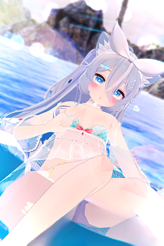 《23アバター対応衣装》ひらひらっフローラルスイム♪