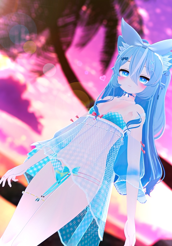 《23アバター対応衣装》ひらひらっフローラルスイム♪