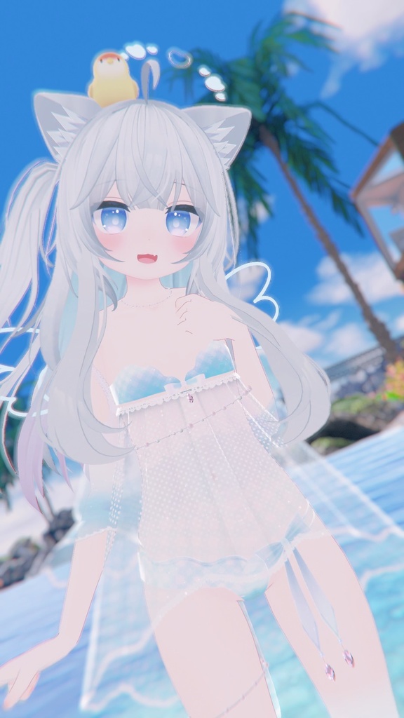 《23アバター対応衣装》ひらひらっフローラルスイム♪