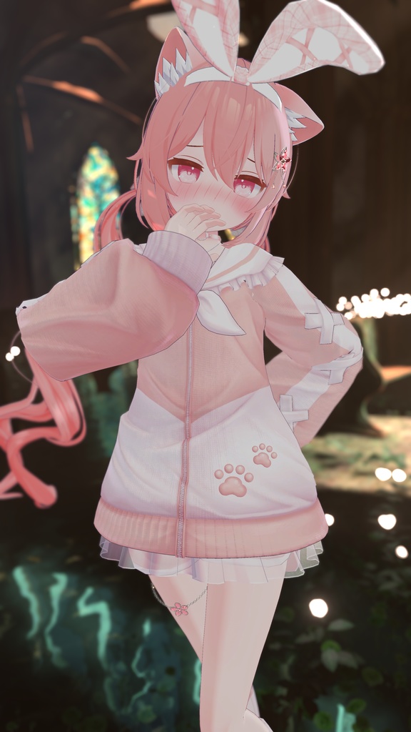 3Dヘアアクセサリー「らぶらびのうさみみっ!+ヘアピンセット」