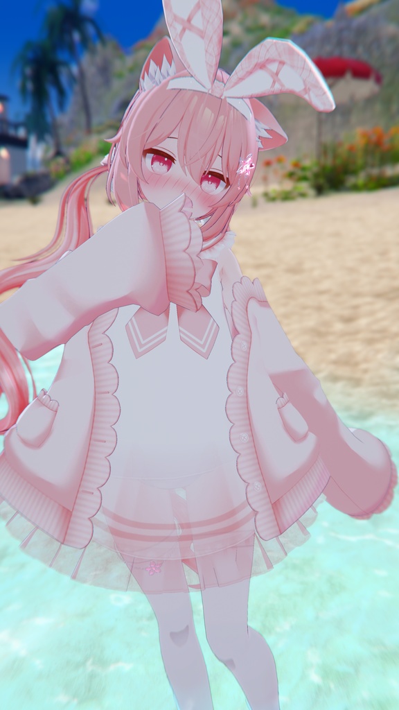 3Dヘアアクセサリー「らぶらびのうさみみっ!+ヘアピンセット」