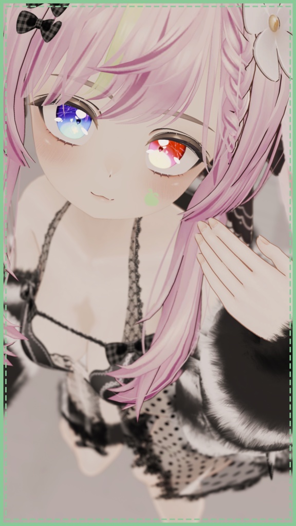 《25アバター対応衣装》ふわもこカーディガン&透けリボンランジェリーせいそせっと2