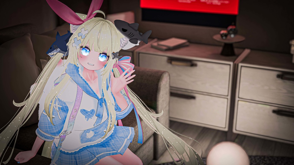 《30アバター対応衣装》ねこちるぱーかー!