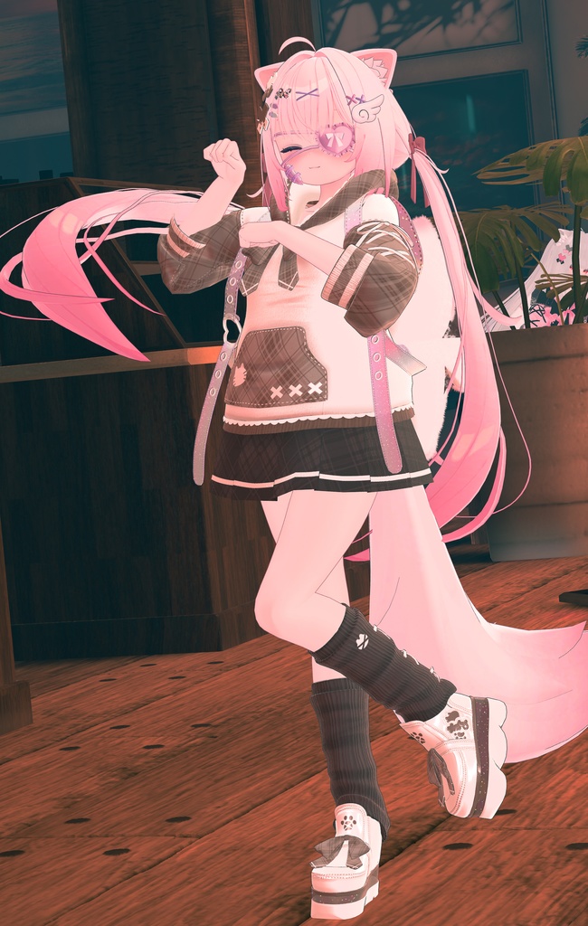 《30アバター対応衣装》ねこちるぱーかー!