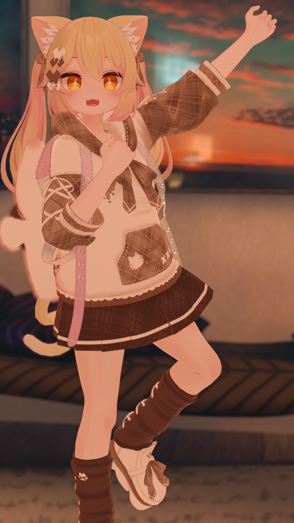 《30アバター対応衣装》ねこちるぱーかー!