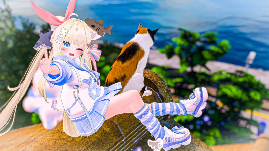 《30アバター対応衣装》ねこちるぱーかー!