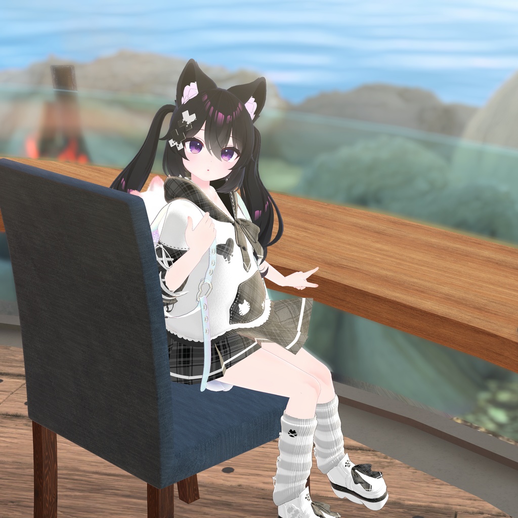 《30アバター対応衣装》ねこちるぱーかー!