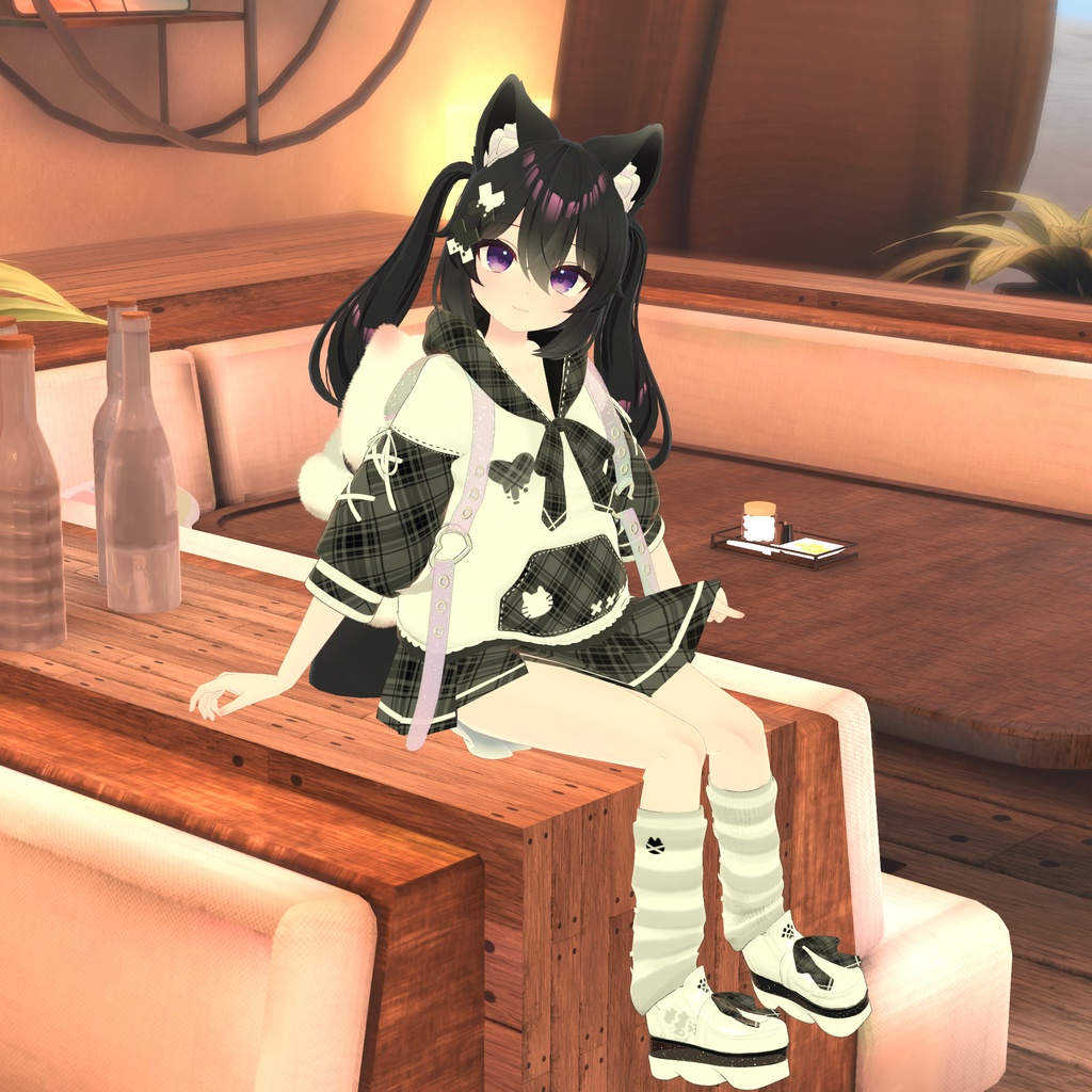 《30アバター対応衣装》ねこちるぱーかー!