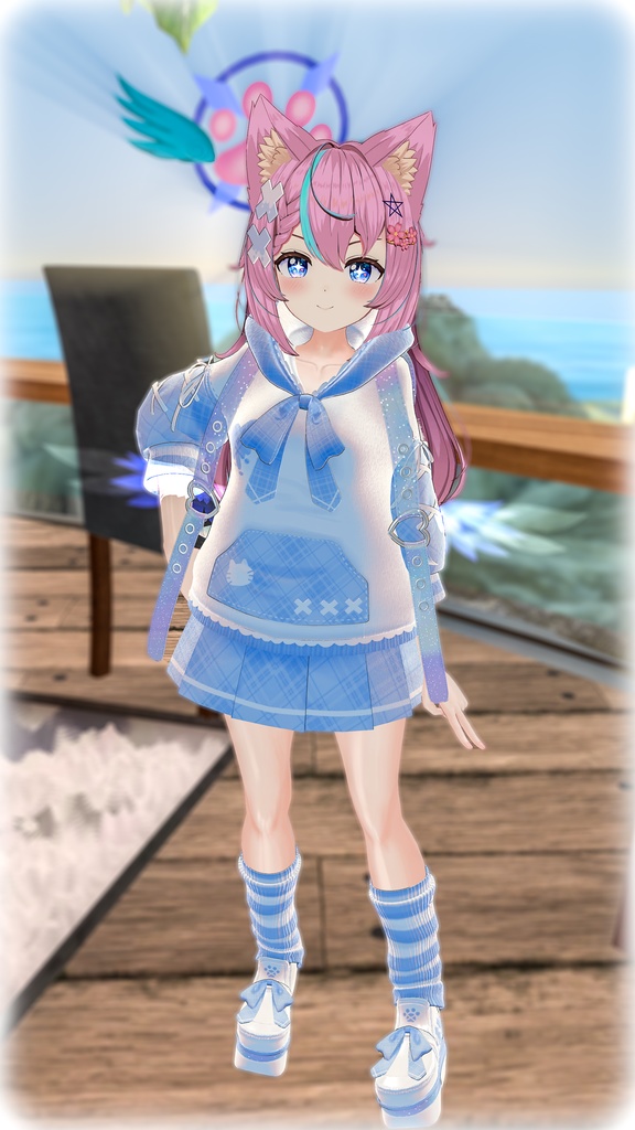 《30アバター対応衣装》ねこちるぱーかー!