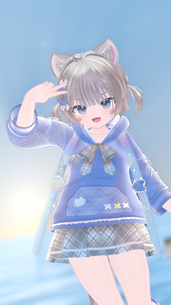 《30アバター対応衣装》ねこちるぱーかー!