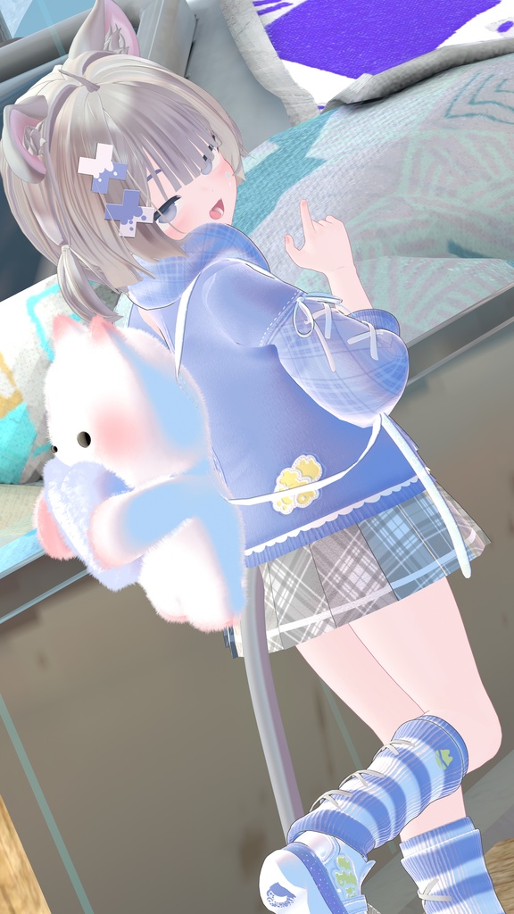 《30アバター対応衣装》ねこちるぱーかー!