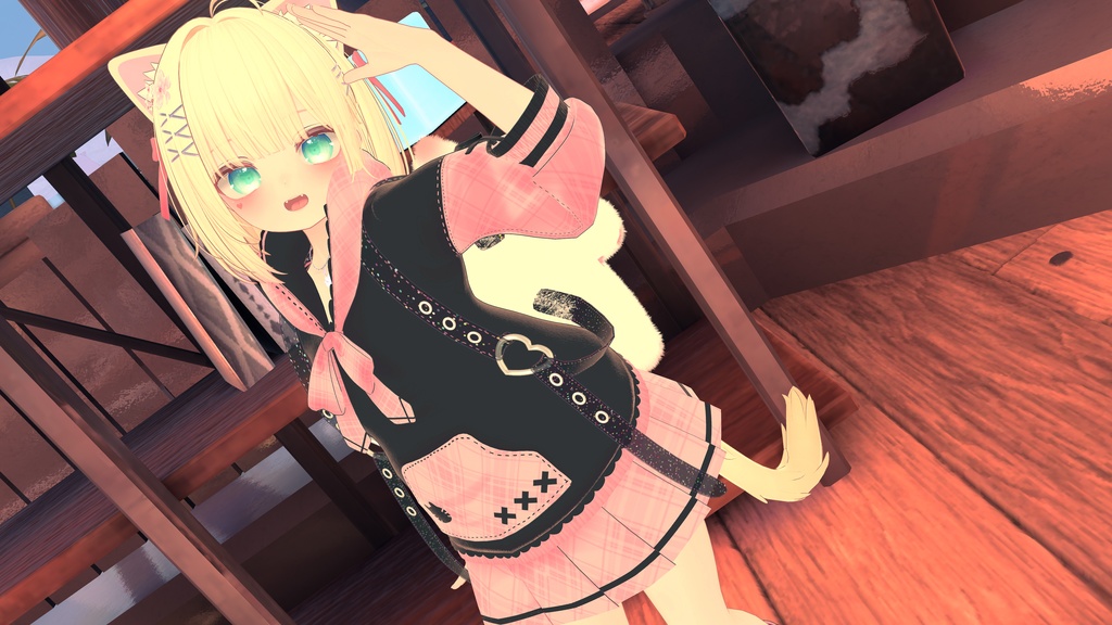 《30アバター対応衣装》ねこちるぱーかー!